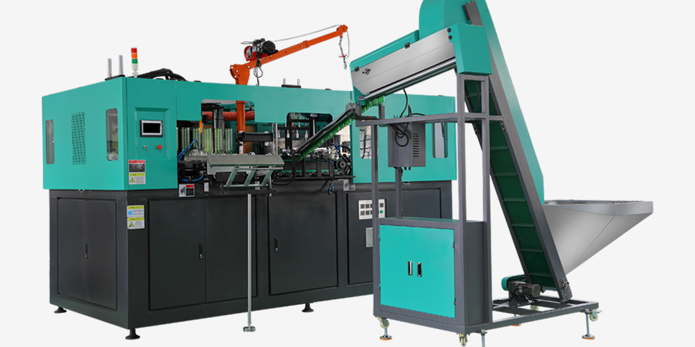 automatic 4-up ice bottle blowing machine main view