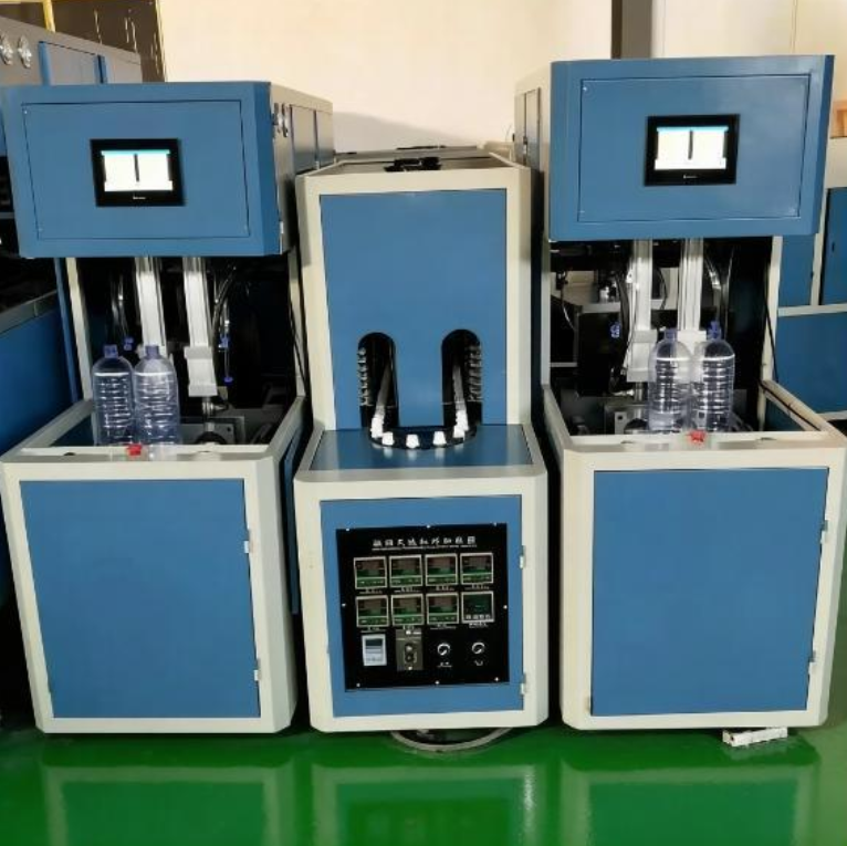 semi automatic bottle blowing machine HQ-1000B 2L 1 drag 2 production line