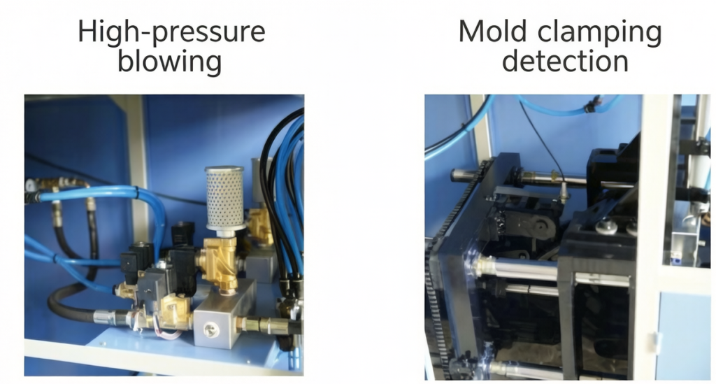 HQ-100 bottle blowing machine PLC intelligent control modular components