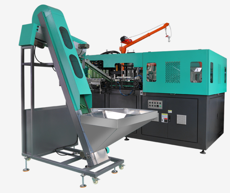 PET bottle blowing machine pre-blow pressure setting